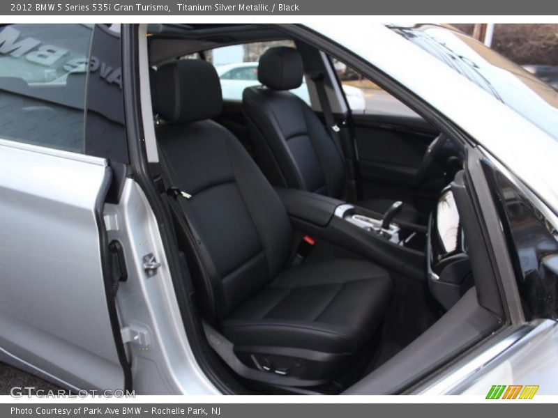 Titanium Silver Metallic / Black 2012 BMW 5 Series 535i Gran Turismo