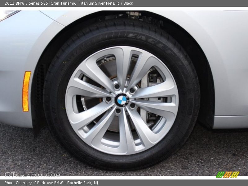 Titanium Silver Metallic / Black 2012 BMW 5 Series 535i Gran Turismo