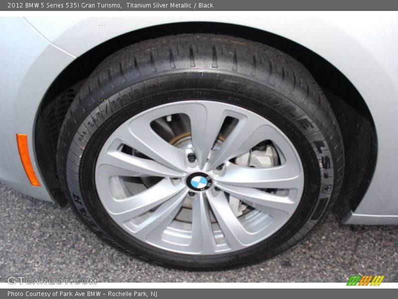 Titanium Silver Metallic / Black 2012 BMW 5 Series 535i Gran Turismo