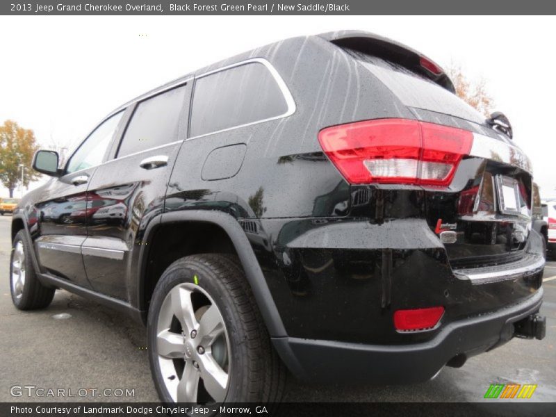 Black Forest Green Pearl / New Saddle/Black 2013 Jeep Grand Cherokee Overland