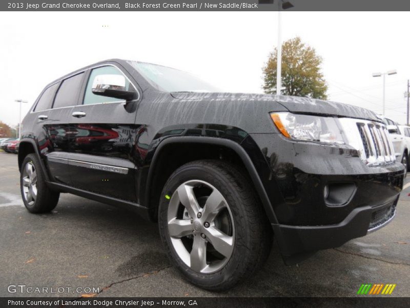 Black Forest Green Pearl / New Saddle/Black 2013 Jeep Grand Cherokee Overland