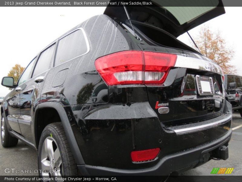 Black Forest Green Pearl / New Saddle/Black 2013 Jeep Grand Cherokee Overland