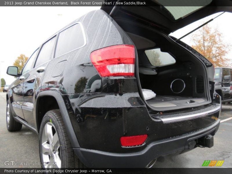 Black Forest Green Pearl / New Saddle/Black 2013 Jeep Grand Cherokee Overland