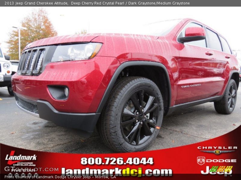 Deep Cherry Red Crystal Pearl / Dark Graystone/Medium Graystone 2013 Jeep Grand Cherokee Altitude