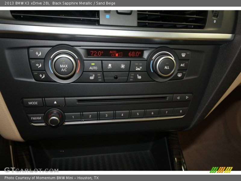 Black Sapphire Metallic / Sand Beige 2013 BMW X3 xDrive 28i