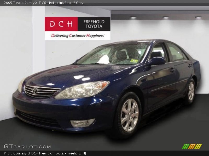Indigo Ink Pearl / Gray 2005 Toyota Camry XLE V6