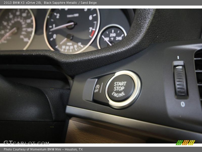 Black Sapphire Metallic / Sand Beige 2013 BMW X3 xDrive 28i