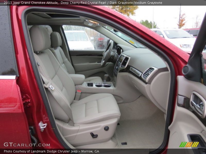 Front Seat of 2013 Grand Cherokee Altitude