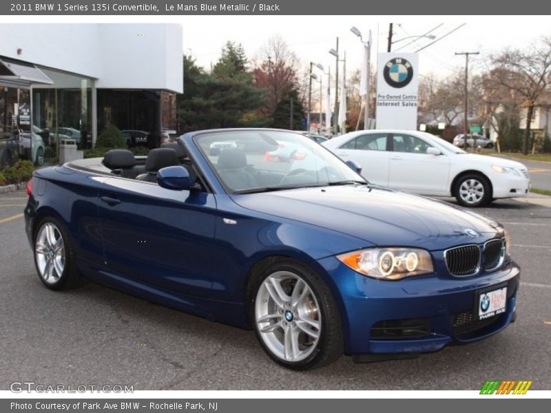 Le Mans Blue Metallic / Black 2011 BMW 1 Series 135i Convertible