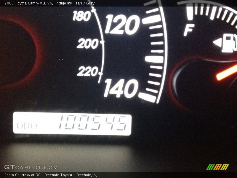 Indigo Ink Pearl / Gray 2005 Toyota Camry XLE V6