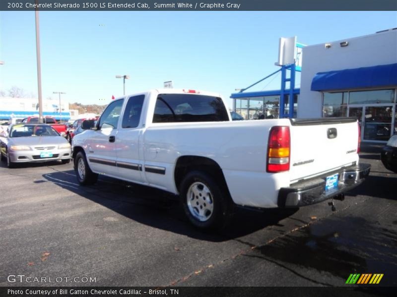 Summit White / Graphite Gray 2002 Chevrolet Silverado 1500 LS Extended Cab