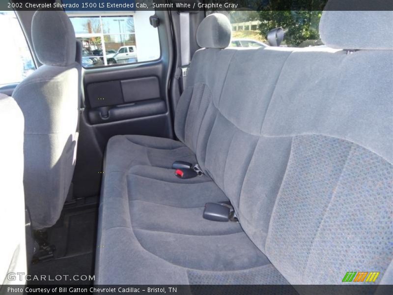 Summit White / Graphite Gray 2002 Chevrolet Silverado 1500 LS Extended Cab