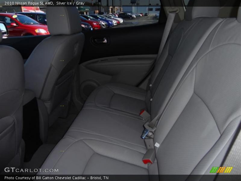 Silver Ice / Gray 2010 Nissan Rogue SL AWD