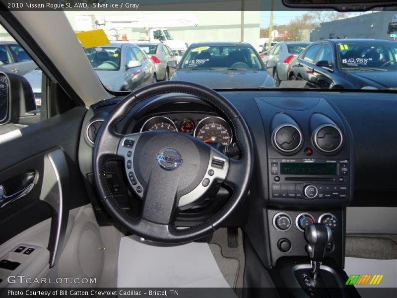 Silver Ice / Gray 2010 Nissan Rogue SL AWD