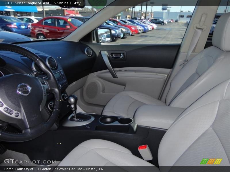 Silver Ice / Gray 2010 Nissan Rogue SL AWD