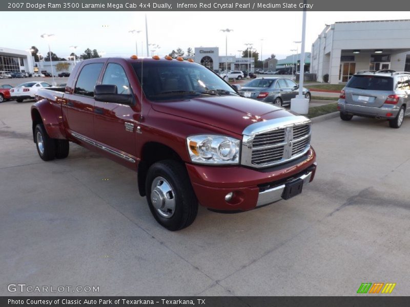 Front 3/4 View of 2007 Ram 3500 Laramie Mega Cab 4x4 Dually
