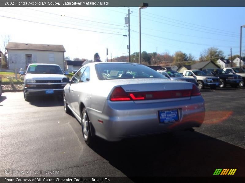Satin Silver Metallic / Black 2002 Honda Accord EX Coupe