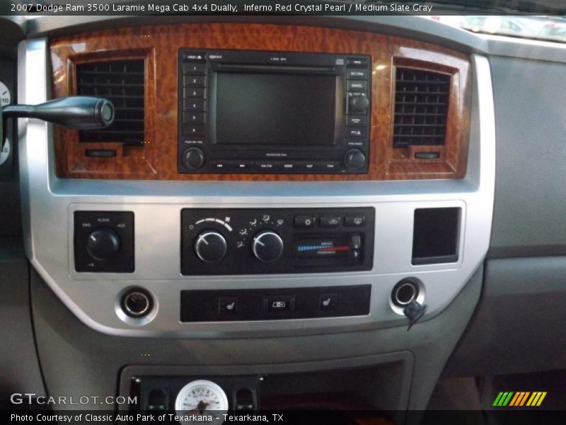Inferno Red Crystal Pearl / Medium Slate Gray 2007 Dodge Ram 3500 Laramie Mega Cab 4x4 Dually