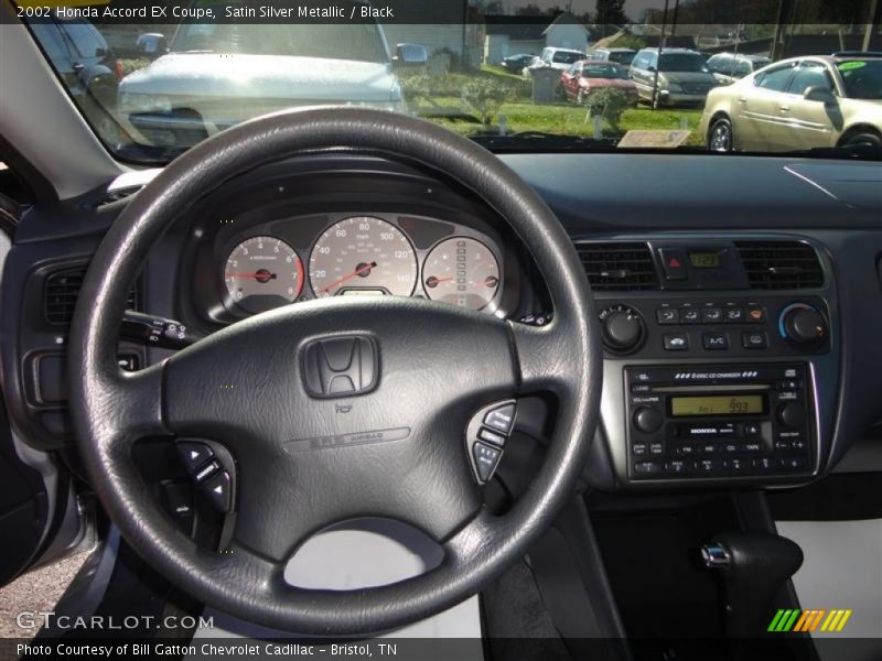 Satin Silver Metallic / Black 2002 Honda Accord EX Coupe