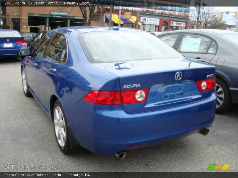Arctic Blue Pearl / Ebony 2005 Acura TSX Sedan