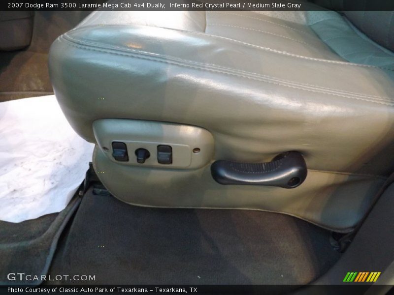 Inferno Red Crystal Pearl / Medium Slate Gray 2007 Dodge Ram 3500 Laramie Mega Cab 4x4 Dually