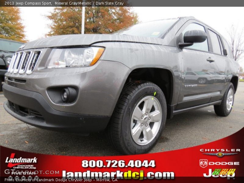 Mineral Gray Metallic / Dark Slate Gray 2013 Jeep Compass Sport