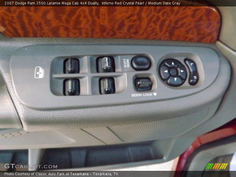 Inferno Red Crystal Pearl / Medium Slate Gray 2007 Dodge Ram 3500 Laramie Mega Cab 4x4 Dually