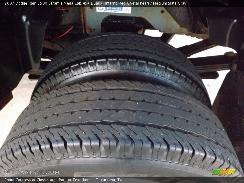 Inferno Red Crystal Pearl / Medium Slate Gray 2007 Dodge Ram 3500 Laramie Mega Cab 4x4 Dually