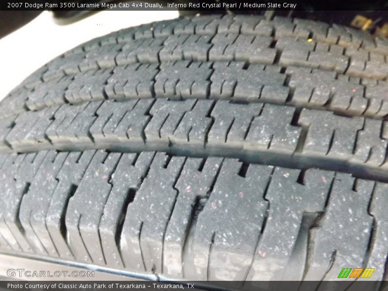 Inferno Red Crystal Pearl / Medium Slate Gray 2007 Dodge Ram 3500 Laramie Mega Cab 4x4 Dually