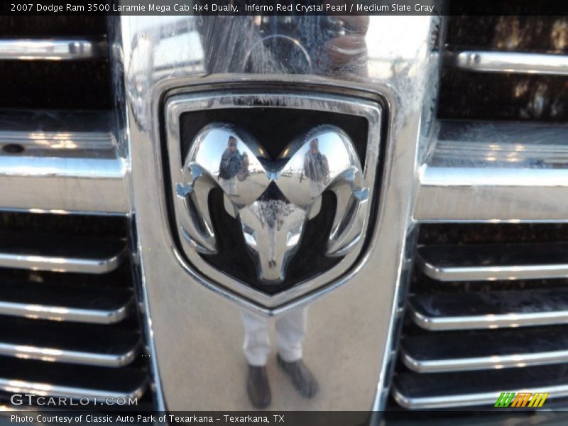 Inferno Red Crystal Pearl / Medium Slate Gray 2007 Dodge Ram 3500 Laramie Mega Cab 4x4 Dually