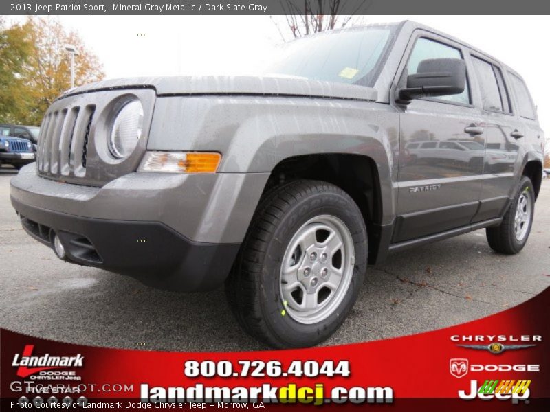 Mineral Gray Metallic / Dark Slate Gray 2013 Jeep Patriot Sport