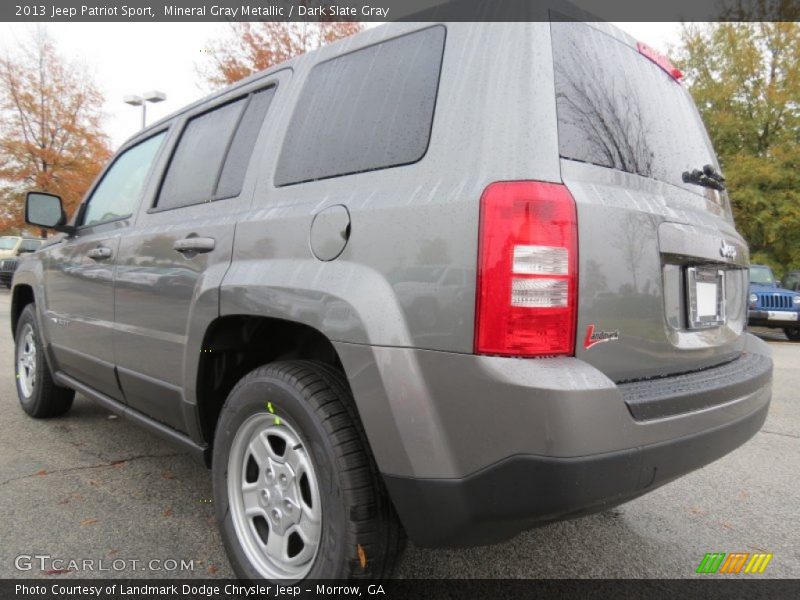 Mineral Gray Metallic / Dark Slate Gray 2013 Jeep Patriot Sport