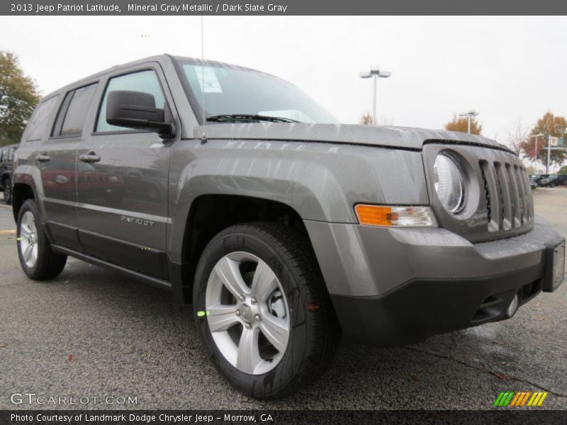 Mineral Gray Metallic / Dark Slate Gray 2013 Jeep Patriot Latitude