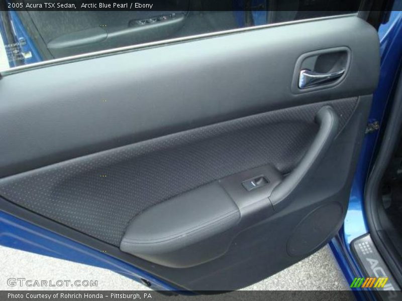 Arctic Blue Pearl / Ebony 2005 Acura TSX Sedan