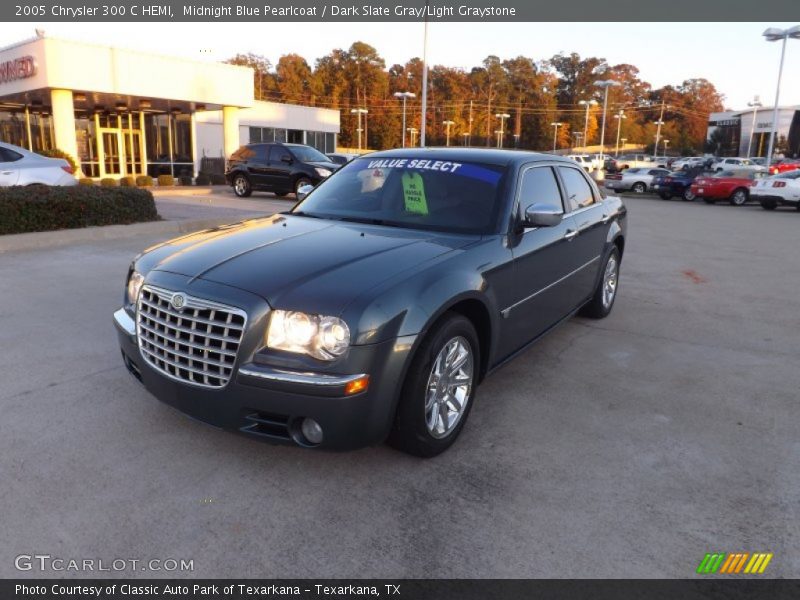 Midnight Blue Pearlcoat / Dark Slate Gray/Light Graystone 2005 Chrysler 300 C HEMI