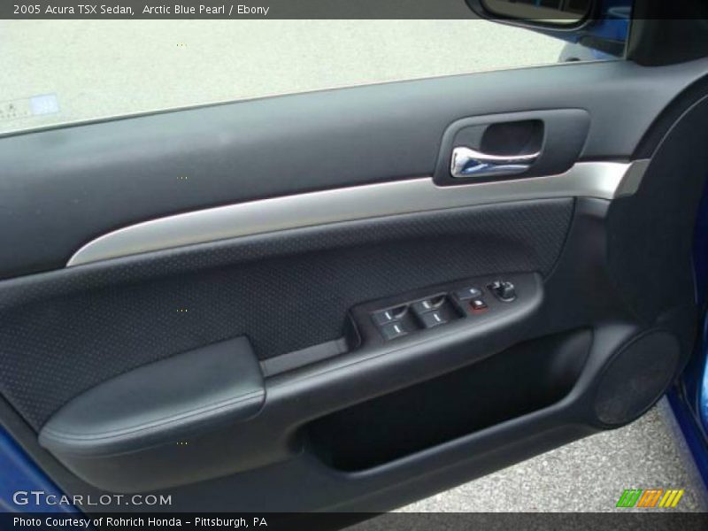 Arctic Blue Pearl / Ebony 2005 Acura TSX Sedan
