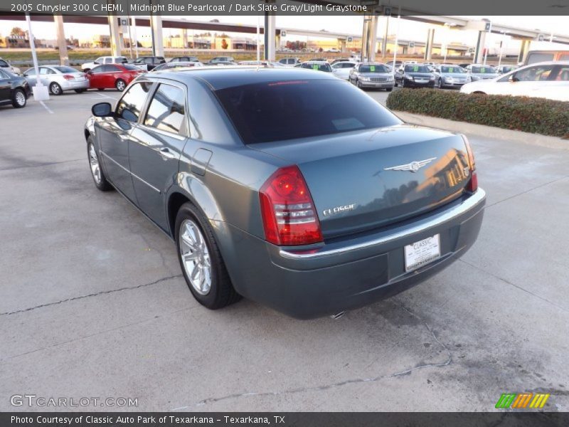 Midnight Blue Pearlcoat / Dark Slate Gray/Light Graystone 2005 Chrysler 300 C HEMI