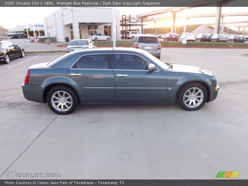 Midnight Blue Pearlcoat / Dark Slate Gray/Light Graystone 2005 Chrysler 300 C HEMI