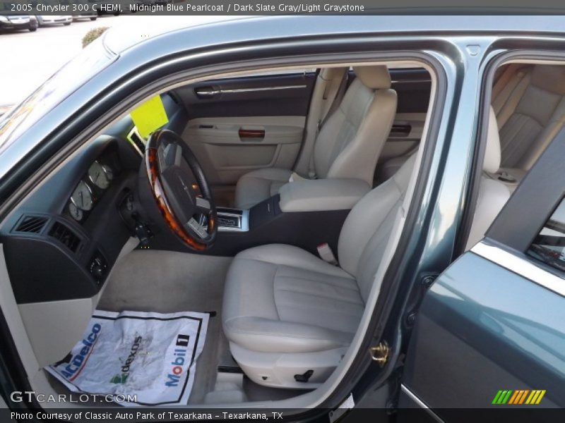 Midnight Blue Pearlcoat / Dark Slate Gray/Light Graystone 2005 Chrysler 300 C HEMI