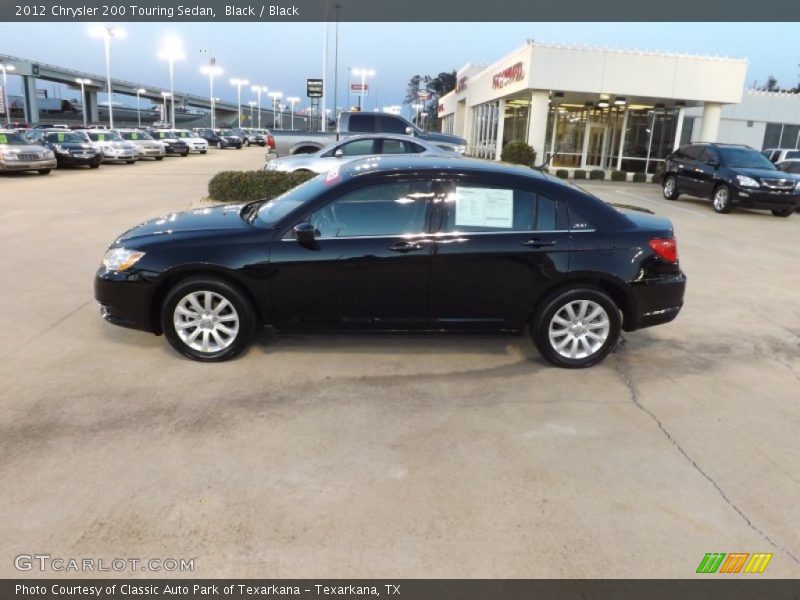 Black / Black 2012 Chrysler 200 Touring Sedan