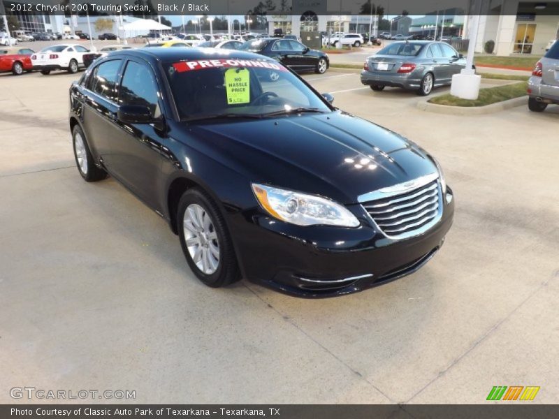 Black / Black 2012 Chrysler 200 Touring Sedan