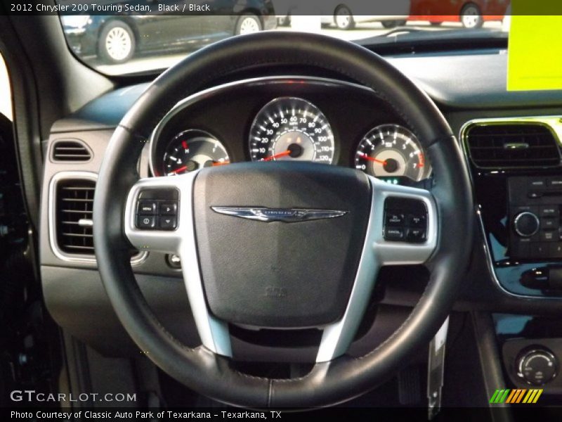 Black / Black 2012 Chrysler 200 Touring Sedan