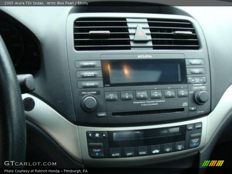 Arctic Blue Pearl / Ebony 2005 Acura TSX Sedan