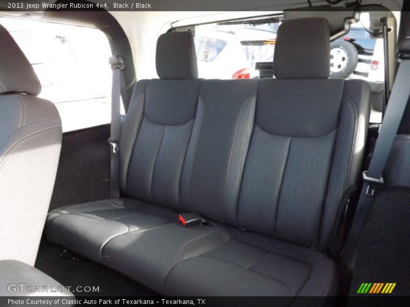 Rear Seat of 2013 Wrangler Rubicon 4x4