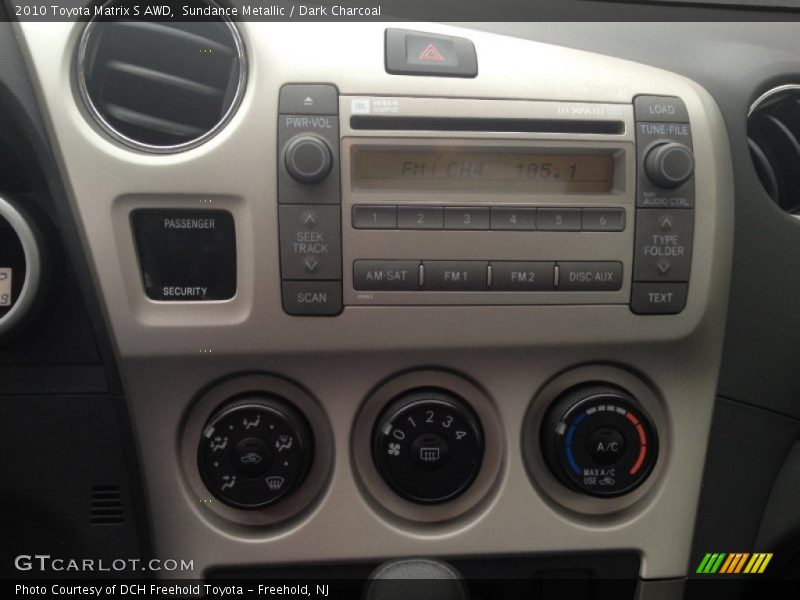 Sundance Metallic / Dark Charcoal 2010 Toyota Matrix S AWD