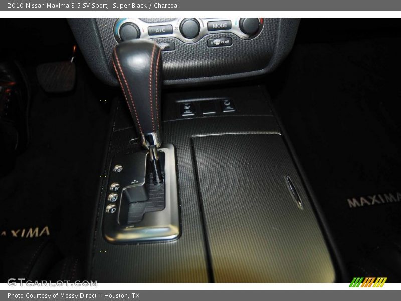 Super Black / Charcoal 2010 Nissan Maxima 3.5 SV Sport