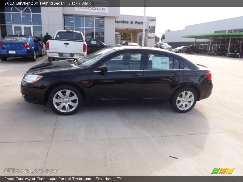 Black / Black 2013 Chrysler 200 Touring Sedan