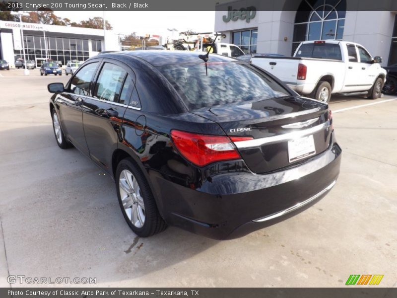 Black / Black 2013 Chrysler 200 Touring Sedan