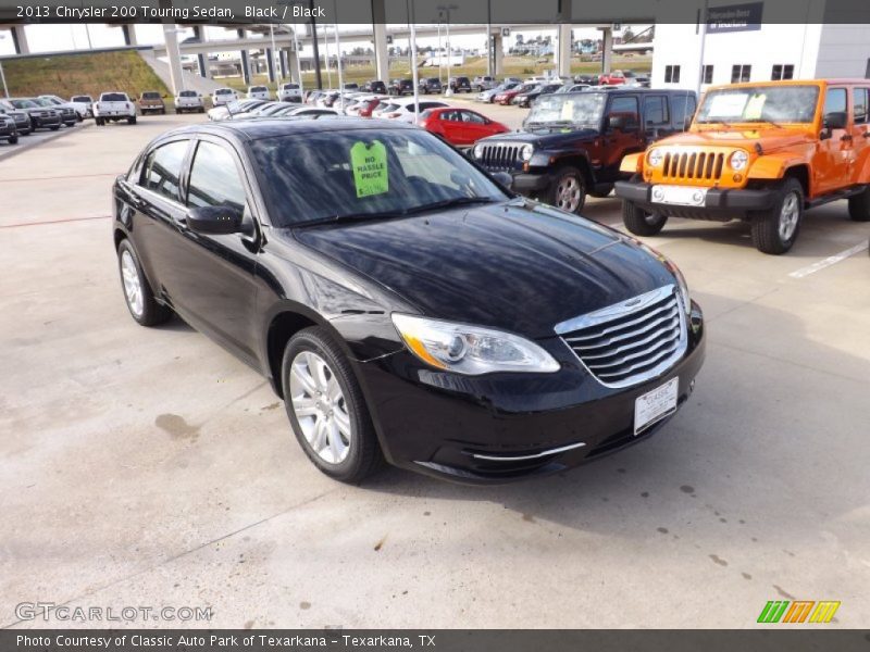 Black / Black 2013 Chrysler 200 Touring Sedan