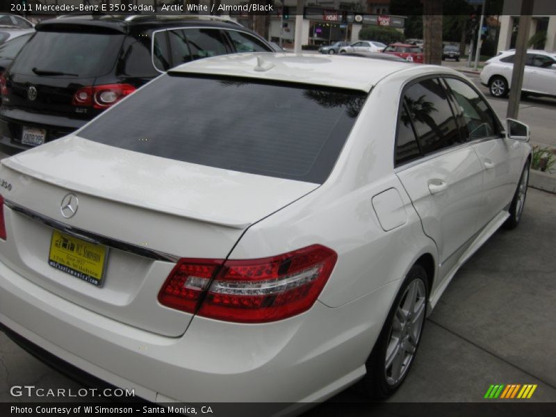 Arctic White / Almond/Black 2011 Mercedes-Benz E 350 Sedan